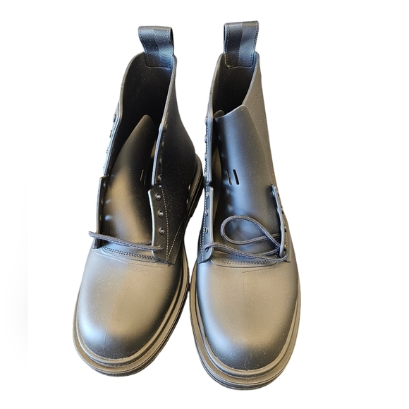 MELISSA Cotourno Black Combat Womens Boots NEW - Picture 4 of 8